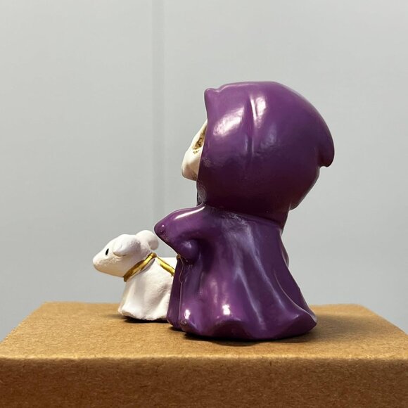 Adorable Skull Grim Reaper Statue with Walking Dog Ghost Statue - Picture 4 of 6